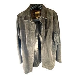 Vintage Real Leather Jacket - AMI Alexandre Mattiussi, Dark Brown Size Medium